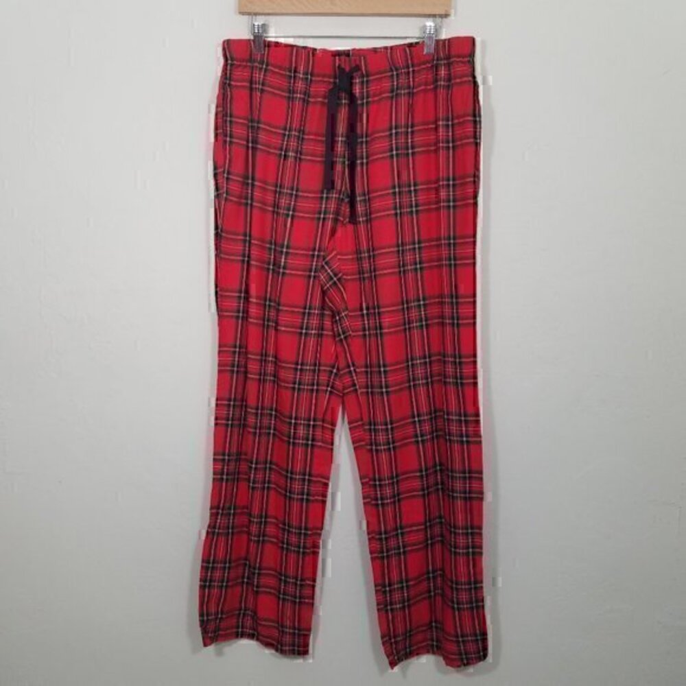 NWT Victoria's Secret Pajama Sleep Pants Plaid Red Size‎ L